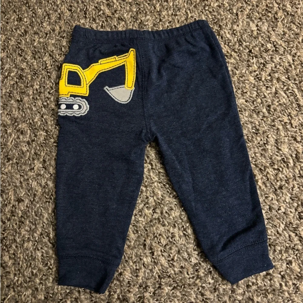 Carter's 6 Months Dark Blue Kids Construction Leggings